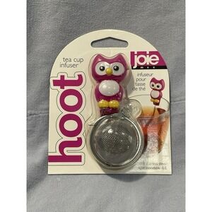 NEW MSC International Joie Tea Cup Infusers 18/8 Stainless Steel - Pink Hoot Owl